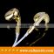 Best earphone company provide gold diamond tears headphone for iphone