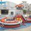 2016 hot sale Sunjoy giant inflatable slide pool Racing Obstacle Game for adult Kids