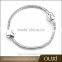 OUXI Wholesale Heart Stainless Steel Charm Bracelet Bead B40015