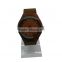 2016 Fashionable Painted Leather Strap Wooden Watch