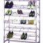 Floor standing tube display shelf metal clothes drying display rack HSX-111