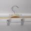 wholesale HH laminated pants hanger with metal bar and clips,100% wood hanger grade A hanger