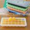 Dessert Tool Summer Cooling Tool Colorful Ice Cube Tray With Lid