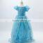 2015 latest design baby girl perfect Christmas dress original selling cheaper long Sofia Princess dress