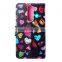 Colorful printing leather for LG g3 Stylus wallet case with card holder