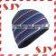 100% cotton custom striped wholesale adult knit hats