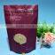 custom order laminated resealed plastic stand up pouch / bag with zipper