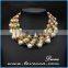 New luxury wedding gift jewelry exaggerate beads fancy gold necklace
