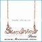 Distinctive Fashion Design fashion round hollow lover stainless steel pendant necklace