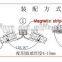 308C Hot Sale Crytal PVC Accessories Bathroom Door Seal PVC Waterproof Tape