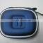 Mini blue pu hard packed earplug contract eva case