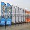 Fiberglass pole polyester fabric flag outdoor wholesale custom teardrop flag for advertising