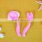FDA approved soft silicone color baby feeding spoon best intant spoon forks