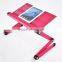 Excellent Gift Promotion Portable Adjustable Table Folding Bed Tray