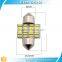 Festoon lights white china 2016 new products 3014 24smd 31mm 28mm led festoon