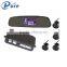 OEM dc 12v 4 sensors lcd display rearview monitor with reverse parking sensor radar