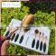 Oval BB Cream Foundation Brushes,wooden tooth makeup brush kit 10pcs