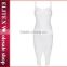 2015 Wholesale white open fork hem women bandage dress