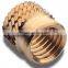 Free Sample Brass Threaded Inserts Brass Moulding Inserts Nuts M8