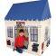 Wholesale OEM duty cotton canvas indoor wooden children toy house boy kids play tent house