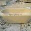 Half Hand Carved Freestanding Stone Bathtub