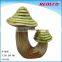 Funny garden ceramic mushroom statues