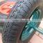 rubber wheel size 4.00-8 with steel rim