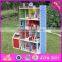 2016 New design children big wooden toy fire station for sale W06A138