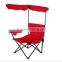 Portable aluminium folding beach chair With Canopy