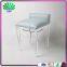 Hot Selling Clear Legs High End Bar Stool Plexiglass Bedroom Bed Foot Stool Acrylic Step Stool