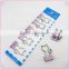 Assorted shapes metal binder clips with colorful printing