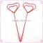 Business gift sweet heart shaped metal memo clips