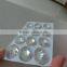 oval sew-on crystal flatback glass bead with holes crystal color glass bead for wedding dress