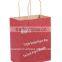 Kraft Paper Bags with paper handles with 100% Solid Color Printing