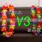 Hot sale party decoration hawaiian flower leis artificial fake flower garland for sales 2016