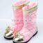 Cute warm leather baby boots bow style child boots shoes Girls kids winter boots