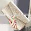 Hotsale Fashion Women Ladies Clutch Evening Bag With Chain Strap Genuine Leather Women Purse