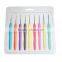 Wholesale Size 13.5cm Small Size TPR 0.5-2.50mm Aluminum Crochet Hook Set