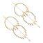 Fashion Jewelry Leaf Chandelier earring