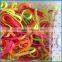 High quality neon colorful elastic rubber bands for hair