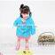 Hot Selling Girls Windproof Raincoats Kids Nylon Custom Rain Coat For 1-10 T