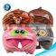 Various u cushion promotion u shaped neck pillow with hat custom cute soft plush animal design rest travel neck pillow