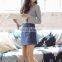 OEM Wholesale Women Skirt Blue A Line Short Mini Girls Fashion Skirt