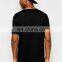 Yihao new Men's Longline T-Shirt With Foil Hem Print custome made wholesale summer casual t-shirt 2015