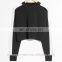 MIKA4200 Women Black White Stripe Sweater
