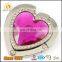 Paid Samples Heart Shaped Crystal Purse Hanger