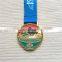 custom OEM ODM colorful marathon miraculous medal with baked enamel