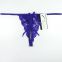 Yun Meng Ni Sexy Underwear Fashion Open Back G-string With Cute Bow T-Back Lace Thongs