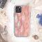 For iPhone 11 trendy phone case conch shell pattern electroplating frame epoxy phone case