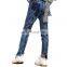 High Waist Jeans Push Up Pants Blue New Slim Denim Ladies Woman Cotton Customized